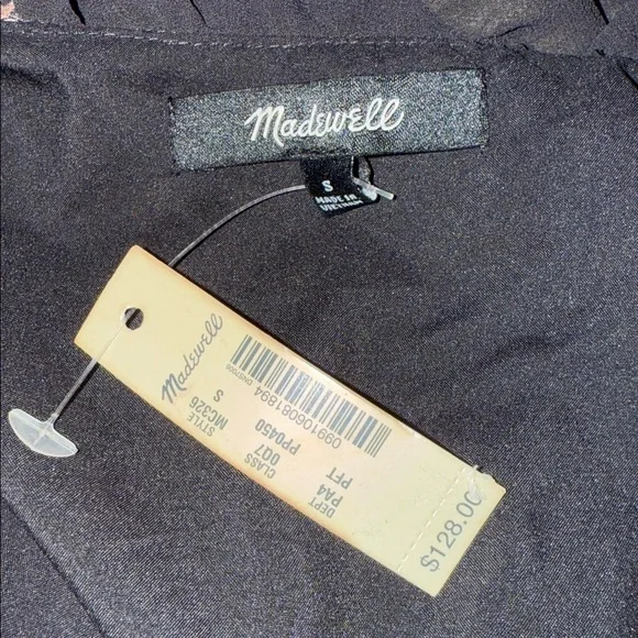 Madewell Georgette Ruffle Wrap Dress in Aster Portrait SZ Small - Picture 8 of 9